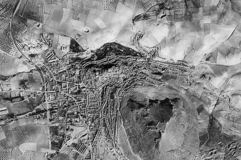 Ortofoto de 1956-1957 del núcleo de Martos