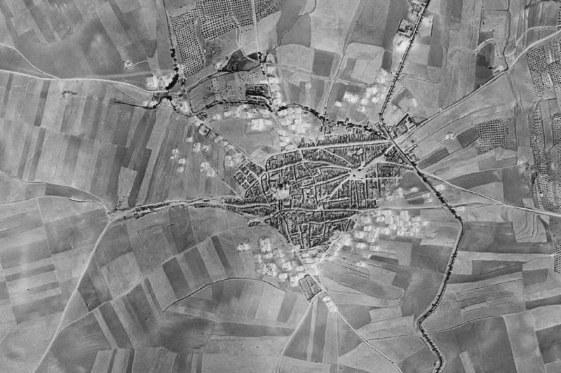 Ortofoto de 1956-1957 del núcleo de Mengíbar