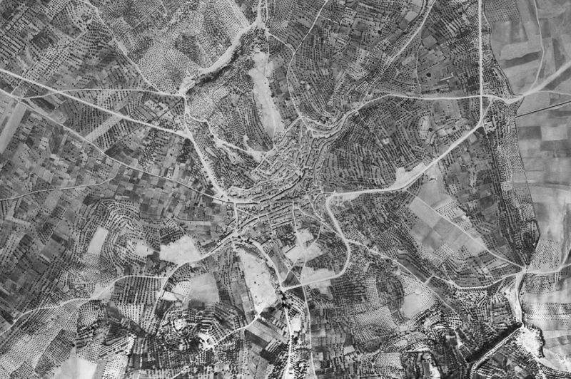 Ortofoto de 1956-1957 del núcleo de Pozo Alcón