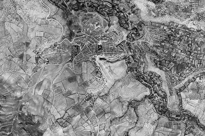 Ortofoto de 1956-1957 del núcleo de Quesada
