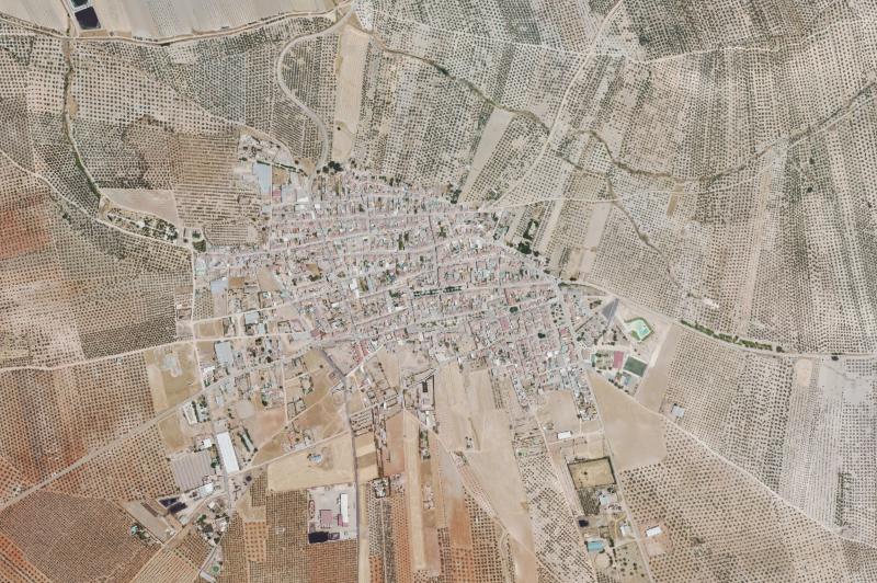Ortofoto actual del núcleo de Torreblascopedro