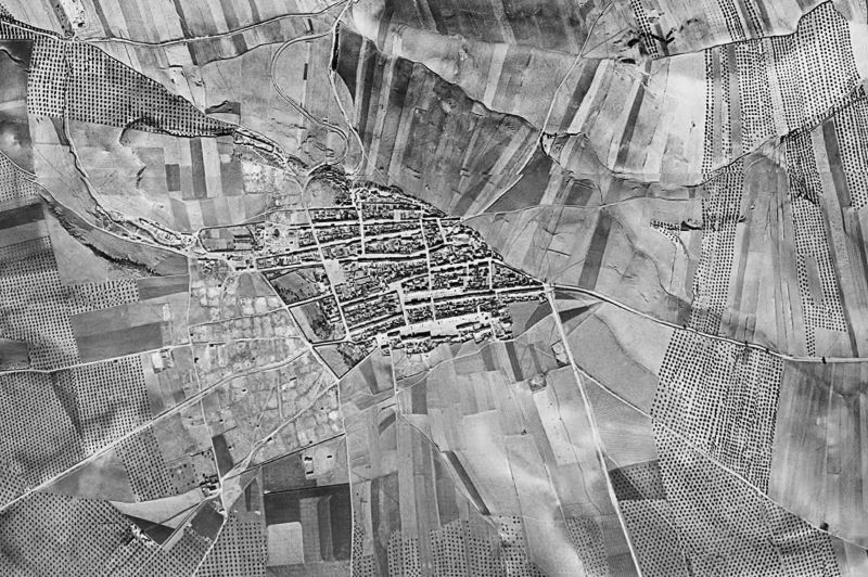 Ortofoto de 1956-1957 del núcleo de Torreblascopedro