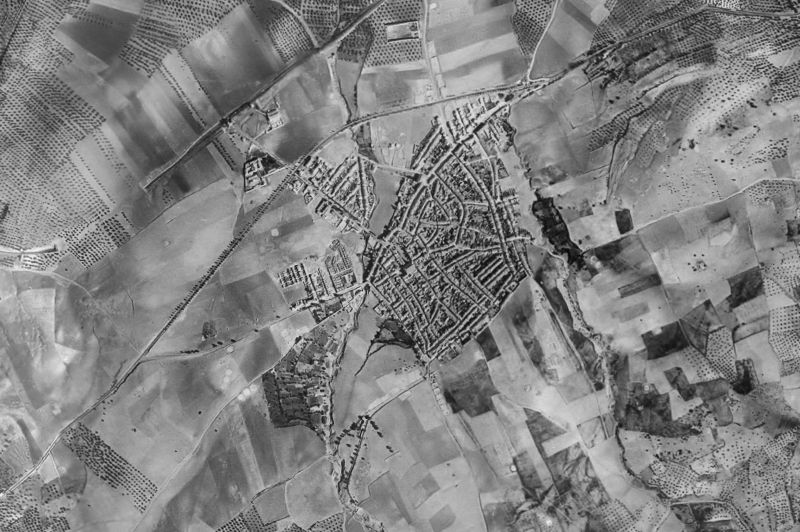 Ortofoto de 1956-1957 del núcleo de Torredelcampo