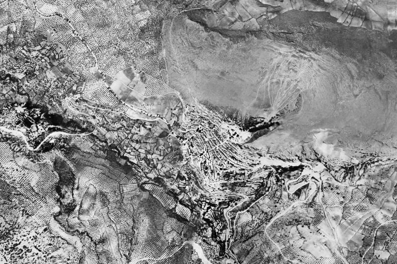 Ortofoto de 1956-1957 del núcleo de Torres