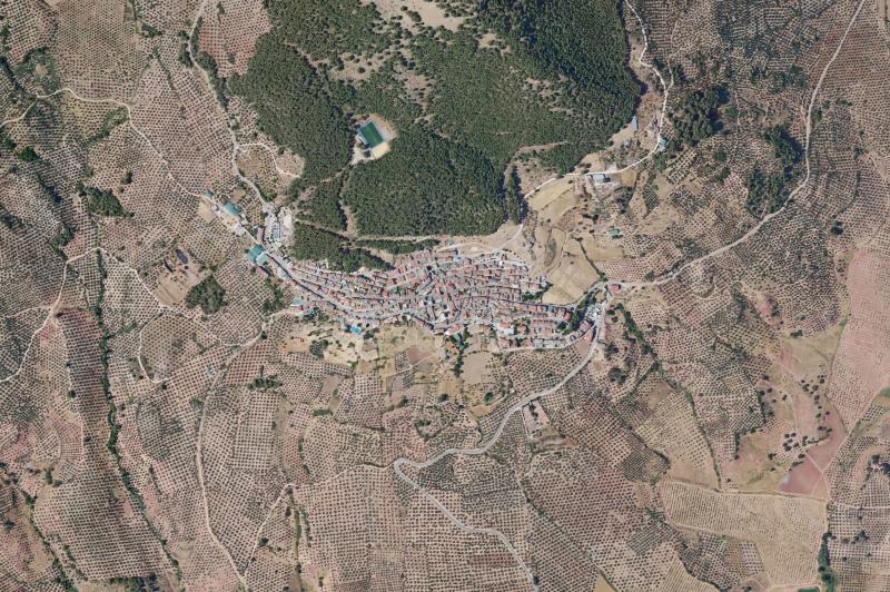 Ortofoto actual del núcleo de Torres de Albánchez
