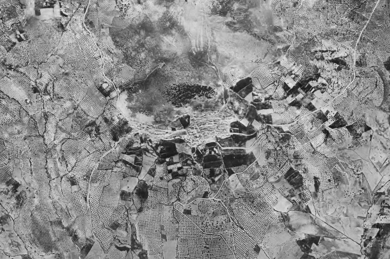 Ortofoto de 1956-1957 del núcleo de Torres de Albánchez