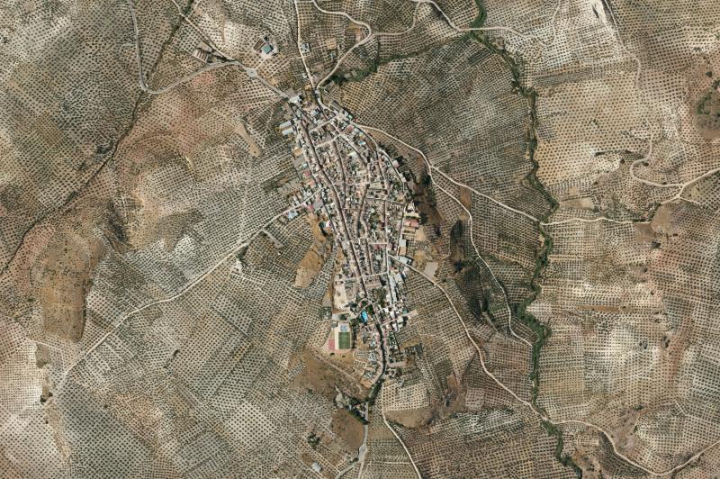 Ortofoto actual del núcleo de Villardompardo