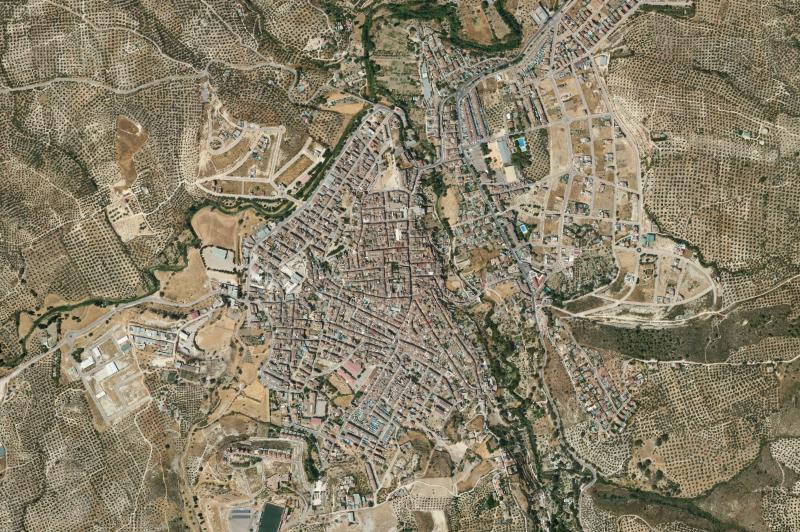 Ortofoto actual del núcleo de Los Villares