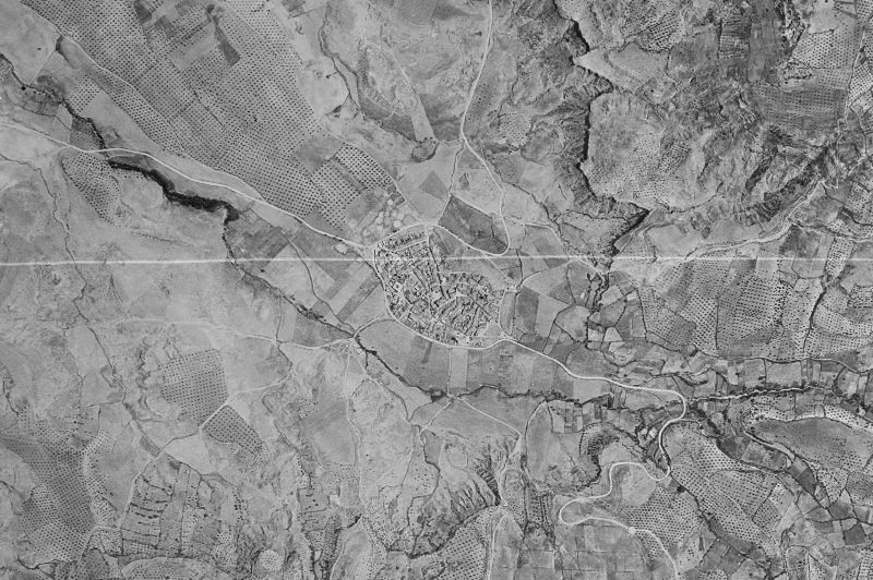 Ortofoto de 1956-1957 del núcleo de Villarrodrigo