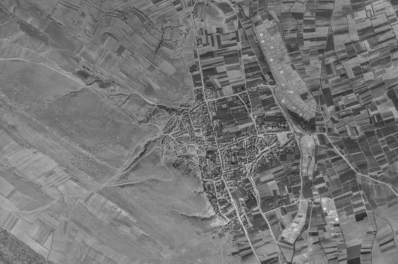 Ortofoto de 1956-1957 del núcleo de Alija del Infantado