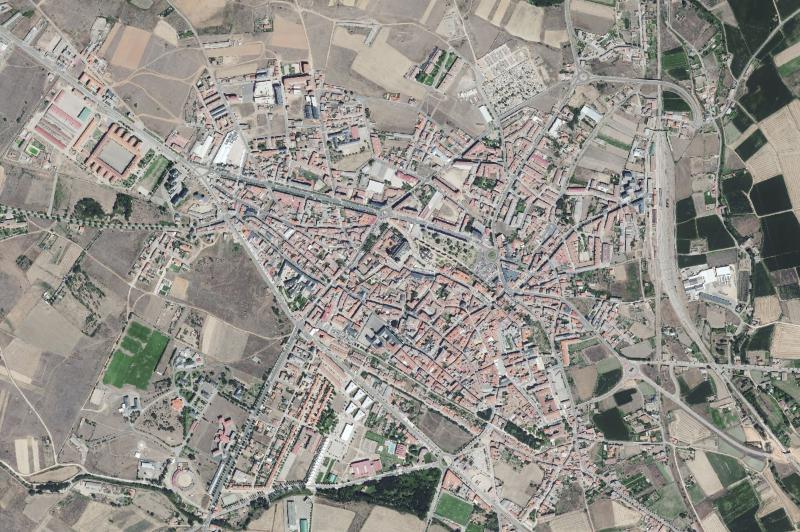 Ortofoto actual del núcleo de Astorga