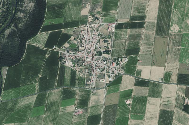 Ortofoto actual del núcleo de Cabreros del Río