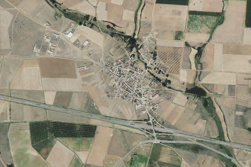 Ortofoto actual del núcleo de Calzada del Coto