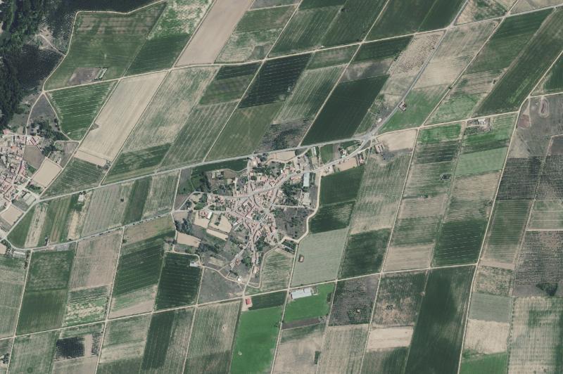 Ortofoto actual del núcleo de Campo de Villavidel