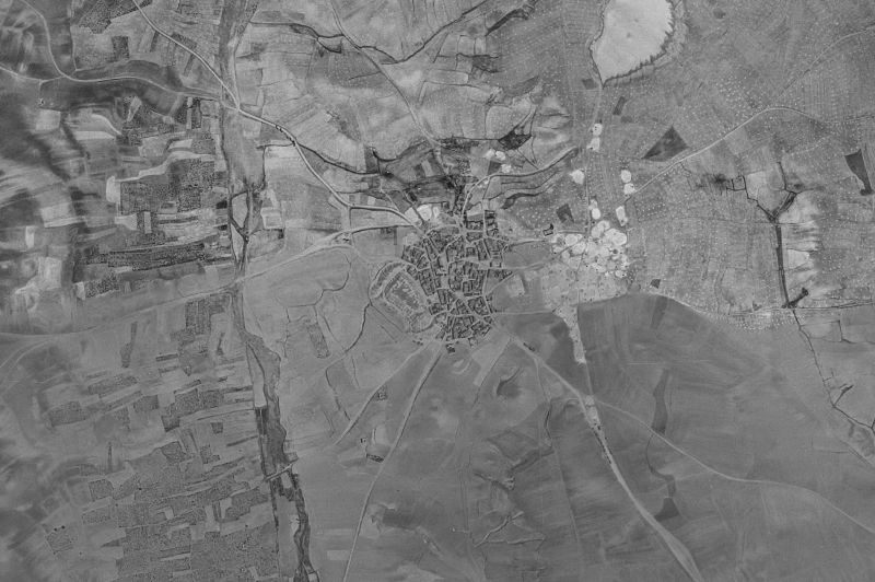 Ortofoto de 1956-1957 del núcleo de Castilfalé