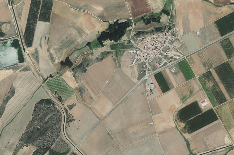 Ortofoto actual del núcleo de Castrotierra de Valmadrigal