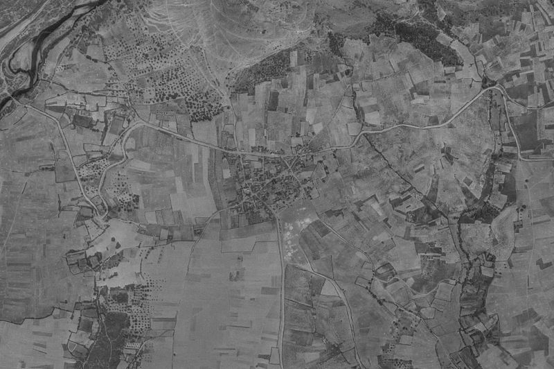 Ortofoto de 1956-1957 del núcleo de Congosto