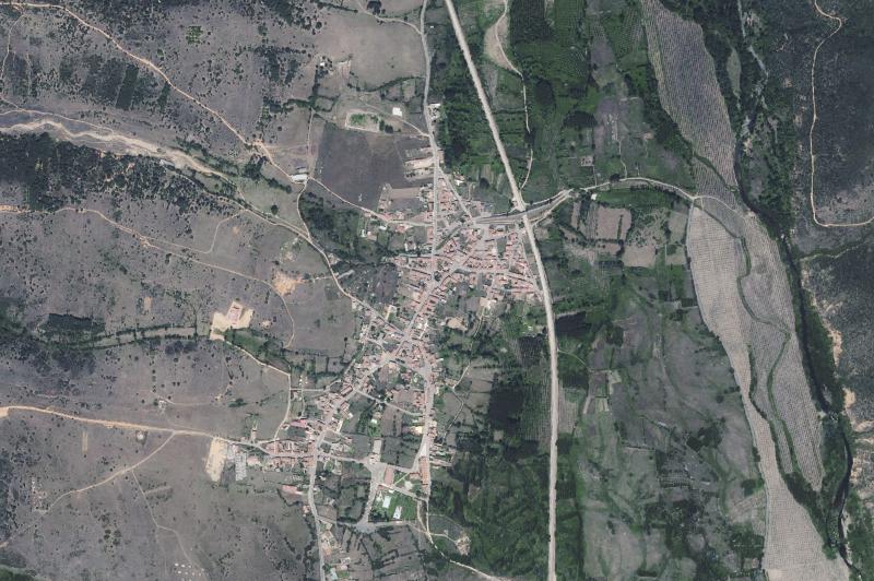 Ortofoto actual del núcleo de Cuadros