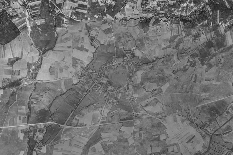 Ortofoto de 1956-1957 del núcleo de Cubillos del Sil
