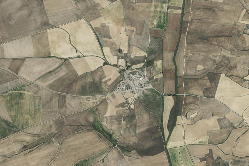 Ortofoto actual del núcleo de Escobar de Campos