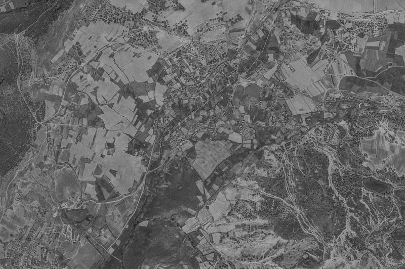 Ortofoto de 1956-1957 del núcleo de Fabero