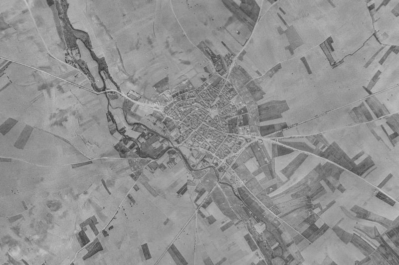 Ortofoto de 1956-1957 del núcleo de Gordoncillo