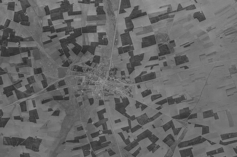 Ortofoto de 1956-1957 del núcleo de Laguna Dalga