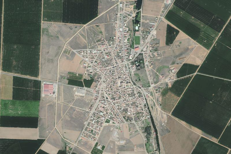 Ortofoto actual del núcleo de Laguna de Negrillos