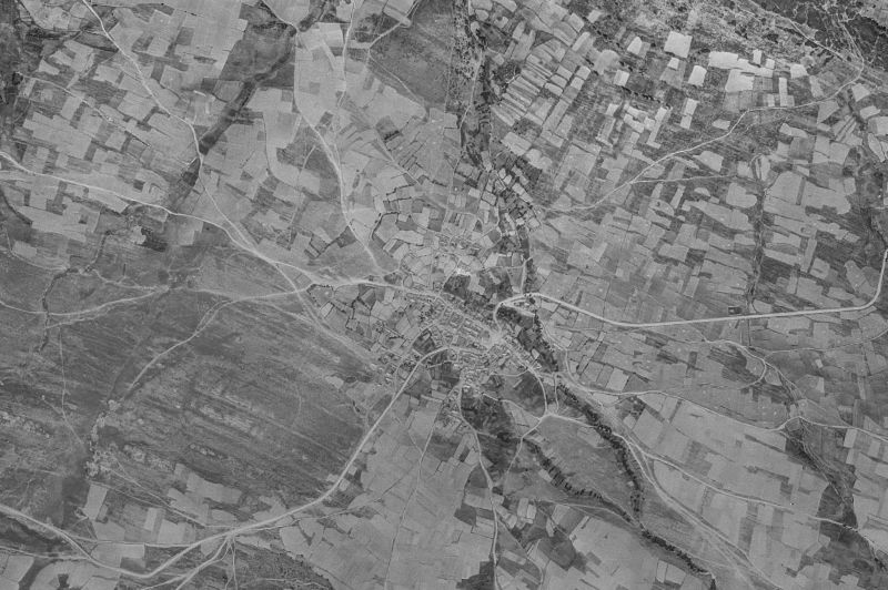 Ortofoto de 1956-1957 del núcleo de Lucillo