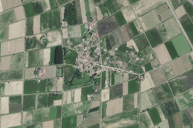 Ortofoto actual del núcleo de Mansilla Mayor