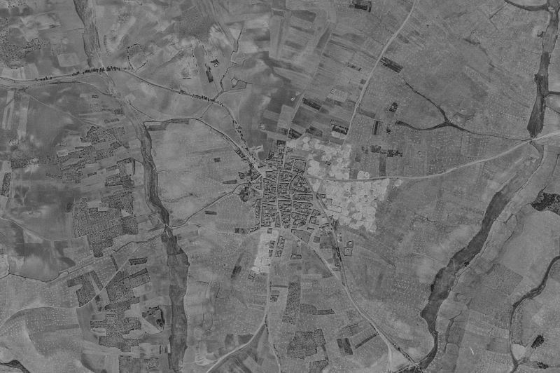 Ortofoto de 1956-1957 del núcleo de Matanza