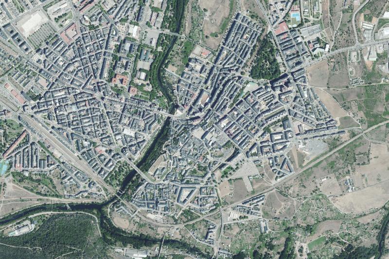 Ortofoto actual del núcleo de Ponferrada