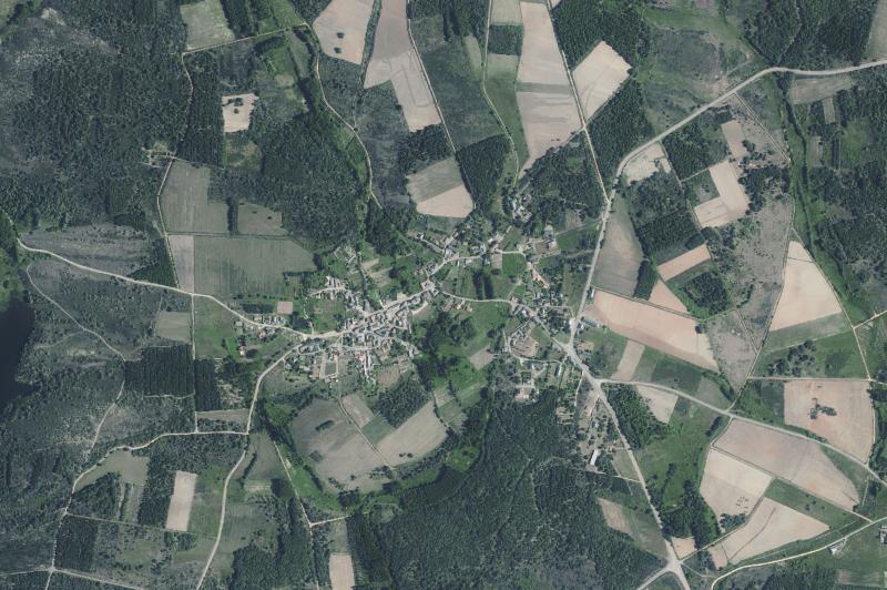 Ortofoto actual del núcleo de Quintana del Castillo