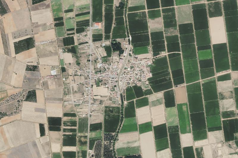 Ortofoto actual del núcleo de Quintana del Marco