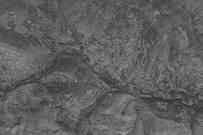 Ortofoto de 1956-1957 del núcleo de Sabero