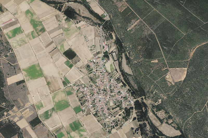 Ortofoto actual del núcleo de San Esteban de Nogales