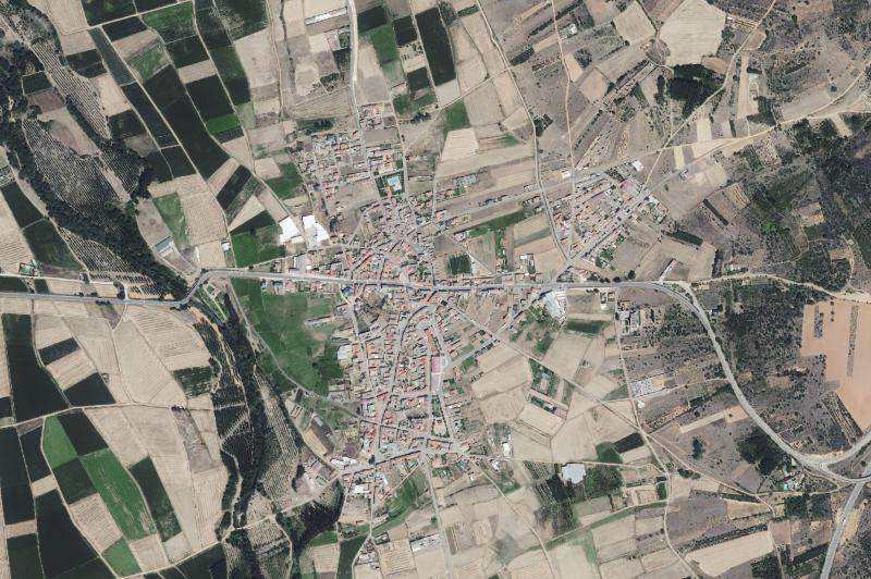 Ortofoto actual del núcleo de San Justo de la Vega