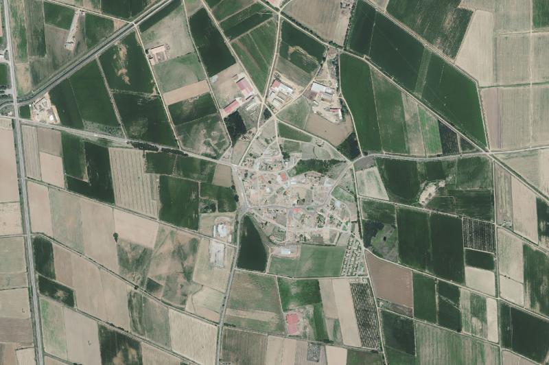 Ortofoto actual del núcleo de San Millán de los Caballeros