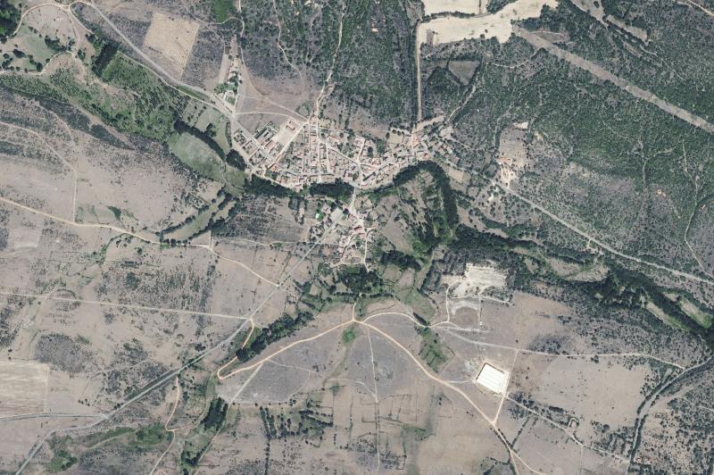Ortofoto actual del núcleo de Santa Colomba de Somoza