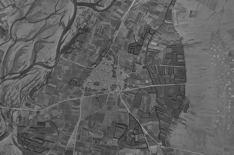 Ortofoto de 1956-1957 del núcleo de Santa Marina del Rey