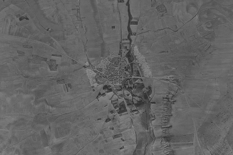 Ortofoto de 1956-1957 del núcleo de Valdemora