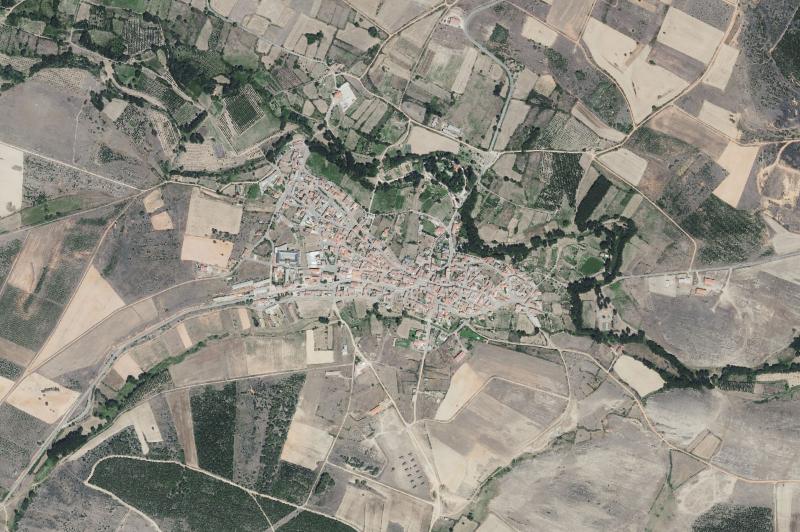 Ortofoto actual del núcleo de Val de San Lorenzo