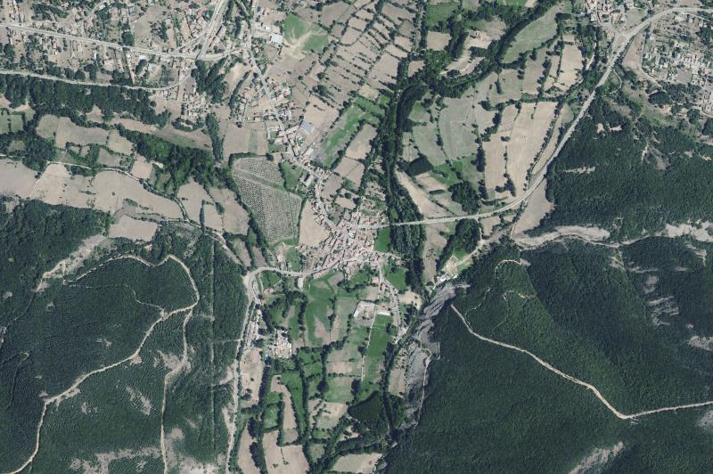 Ortofoto actual del núcleo de La Vecilla