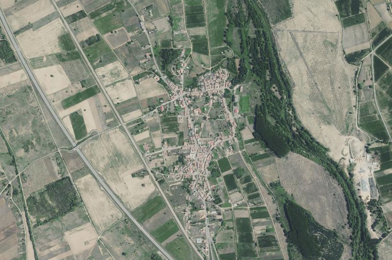 Ortofoto actual del núcleo de Vega de Infanzones