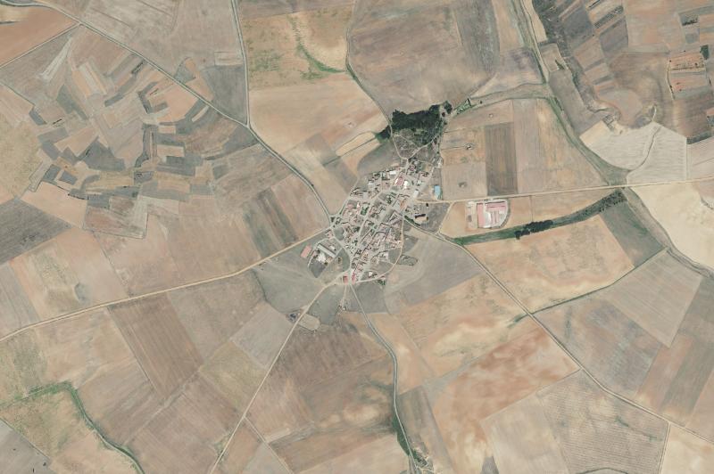 Ortofoto actual del núcleo de Villabraz