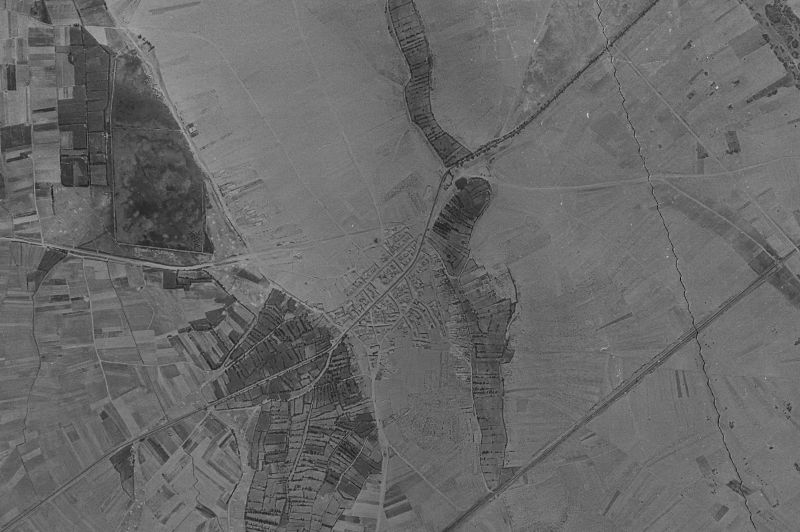 Ortofoto de 1956-1957 del núcleo de Villadangos del Páramo