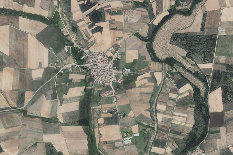 Ortofoto actual del núcleo de Villamartín de Don Sancho