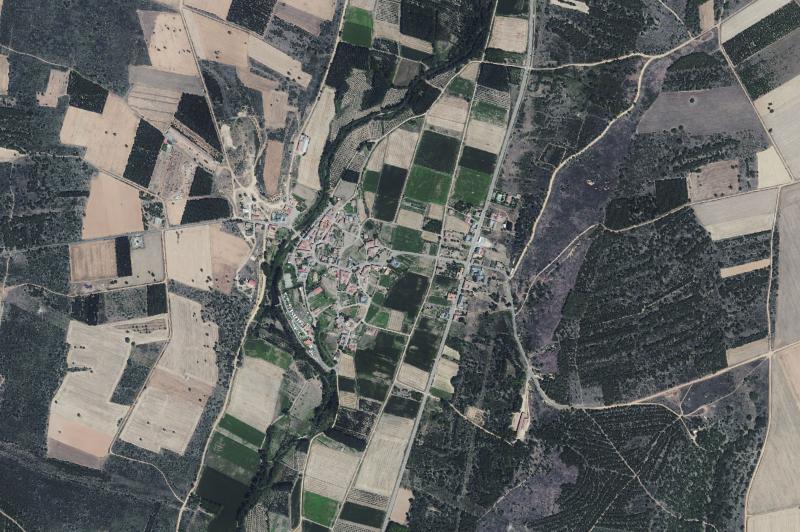 Ortofoto actual del núcleo de Villamejil