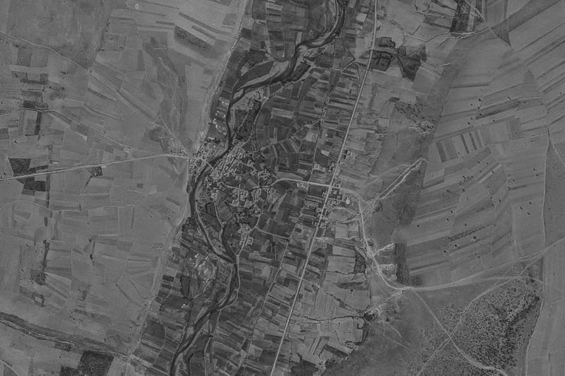 Ortofoto de 1956-1957 del núcleo de Villamejil