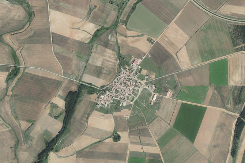 Ortofoto actual del núcleo de Villamoratiel de las Matas